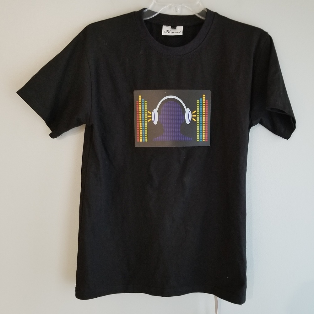 Light Up Sound & Music Activated T Shirt